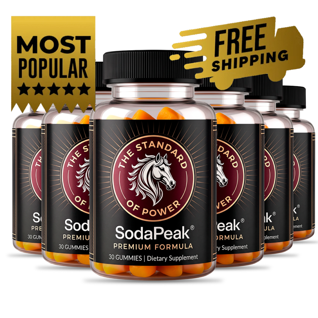 Six bottles of Horse Soda Trick honey gummies
